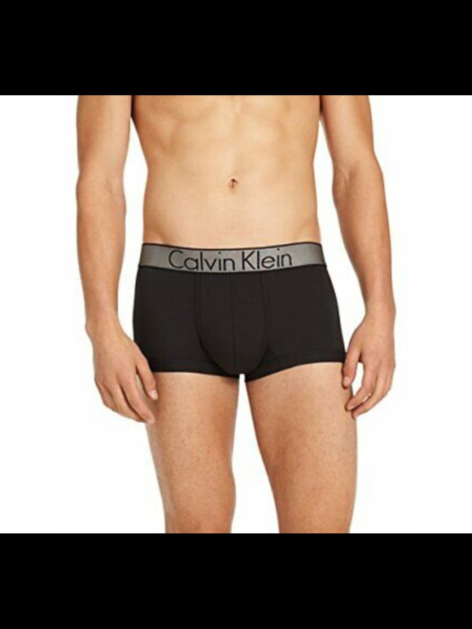 CALVIN KLEIN Intimates Black Low Rise Tagless Stretch Trunk Underwear S